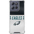 NFL Philadelphia Eagles White Striped Moto G Stylus 5G (2025) Clear Case