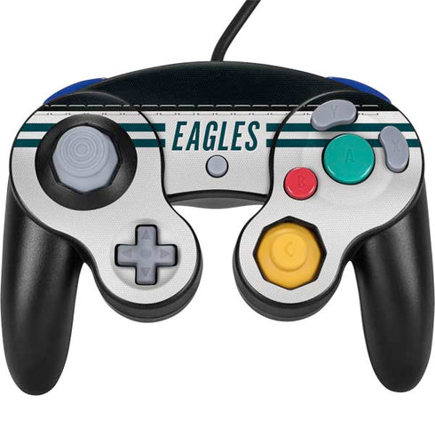 NFL Philadelphia Eagles White Striped Nintendo Skins