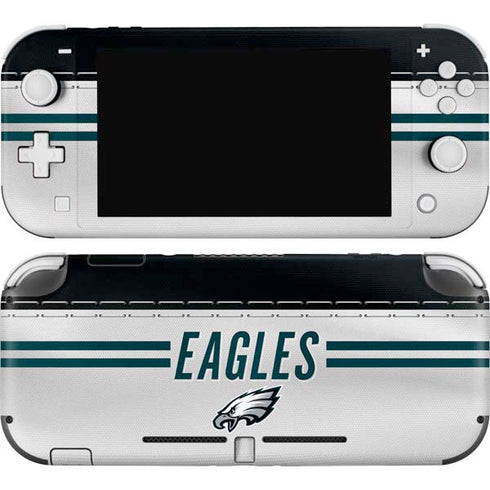 NFL Philadelphia Eagles White Striped Nintendo Skins