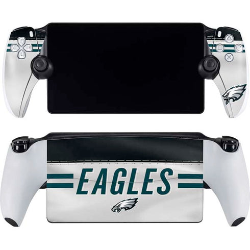 NFL Philadelphia Eagles White Striped PlayStation Portal Remote Player Skin