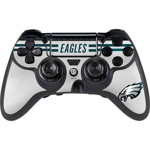 NFL Philadelphia Eagles White Striped PlayStation PS4 Skins