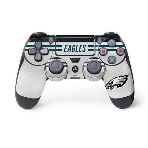 NFL Philadelphia Eagles White Striped PlayStation PS4 Skins