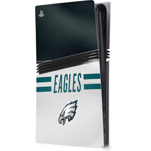 NFL Philadelphia Eagles White Striped PlayStation PS5 Skins