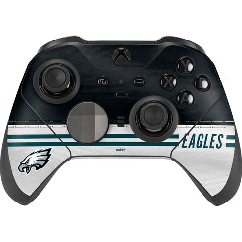 NFL Philadelphia Eagles White Striped Xbox Elite Wireless Controller Series 2 Skin