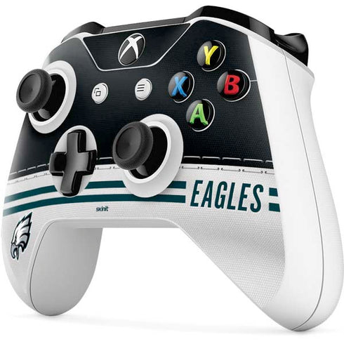 NFL Philadelphia Eagles White Striped Xbox One S All-Digital Edition Bundle Skin