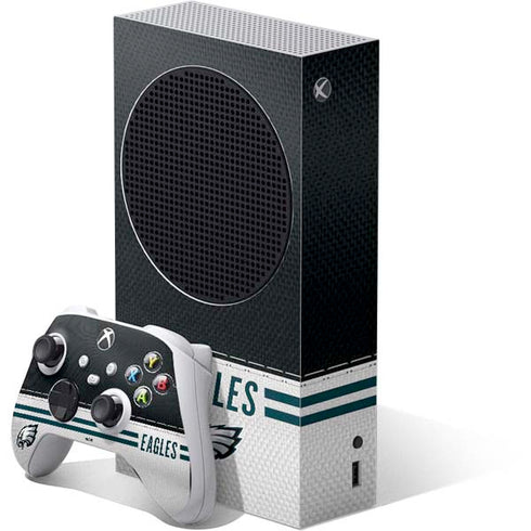 NFL Philadelphia Eagles White Striped Xbox Series S Skins