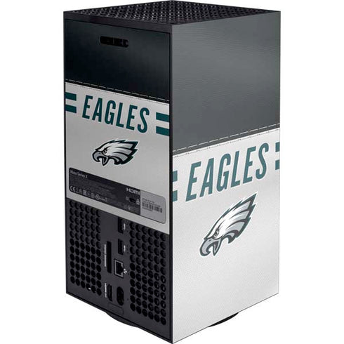 NFL Philadelphia Eagles White Striped XBox Series X Digital Edition Console Skin