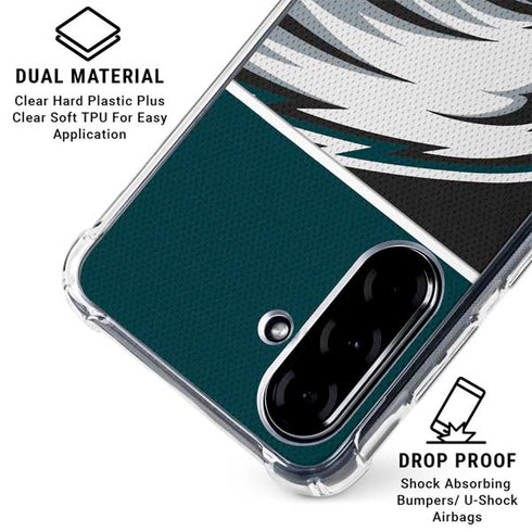 NFL Philadelphia Eagles Zone Block Galaxy A36 5G Clear Case