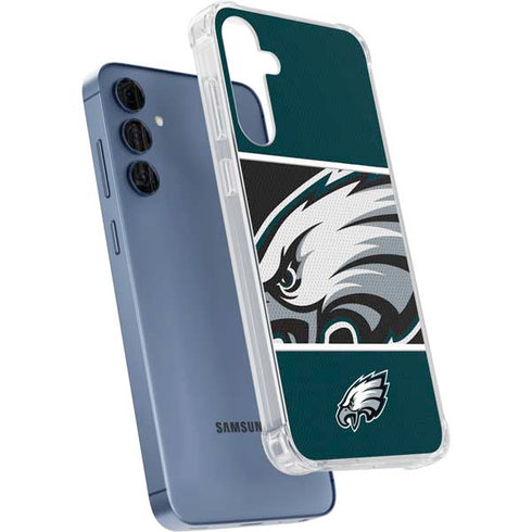 NFL Philadelphia Eagles Zone Block Galaxy A55 5G Clear Case