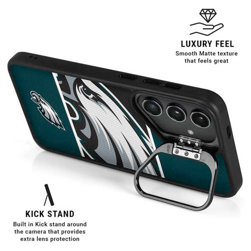 NFL Philadelphia Eagles Zone Block Galaxy S24 Kickstand Case