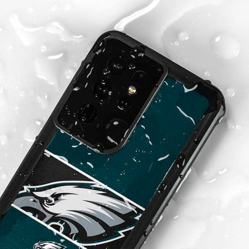 NFL Philadelphia Eagles Zone Block Galaxy S24 Ultra Waterproof Case