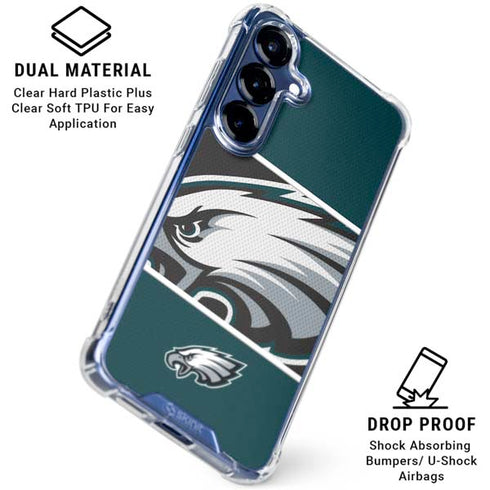 NFL Philadelphia Eagles Zone Block Galaxy S25 Clear Case