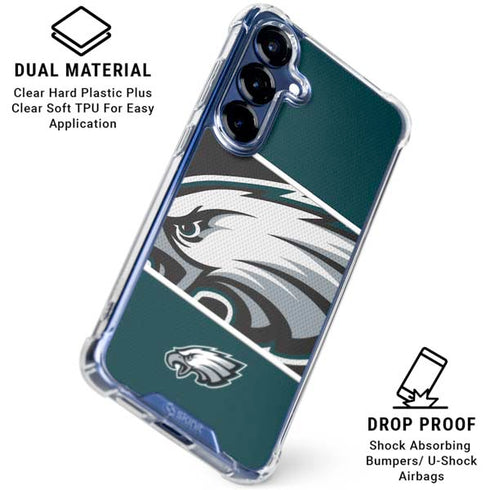 NFL Philadelphia Eagles Zone Block Galaxy S25 Plus Clear Case