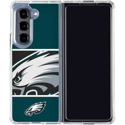 NFL Philadelphia Eagles Zone Block Galaxy Z Fold5 5G Clear Case