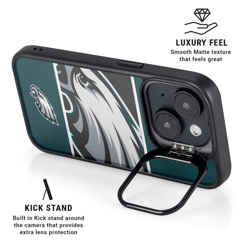 NFL Philadelphia Eagles Zone Block iPhone 14 Plus Kickstand Case