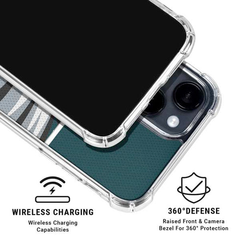 NFL Philadelphia Eagles Zone Block iPhone 15 Clear Case