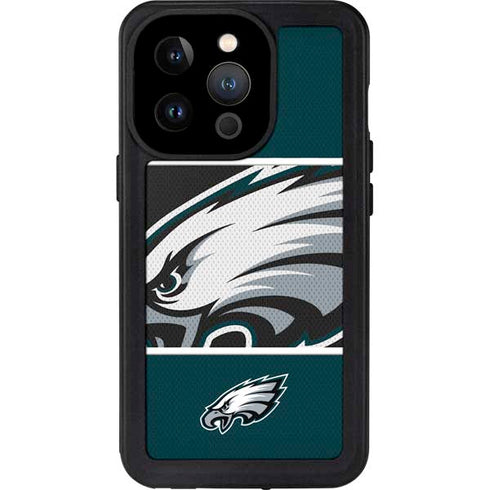 NFL Philadelphia Eagles Zone Block iPhone 15 Pro Waterproof Case