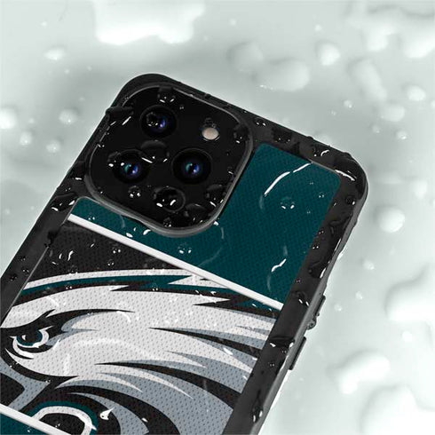 NFL Philadelphia Eagles Zone Block iPhone 15 Pro Waterproof Case