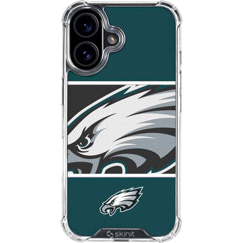 NFL Philadelphia Eagles Zone Block iPhone 16 Plus Clear Case