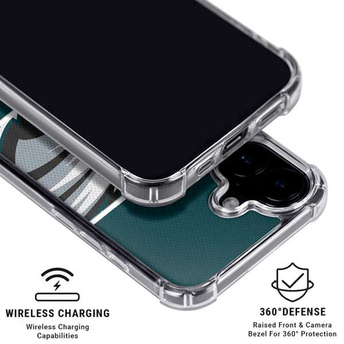 NFL Philadelphia Eagles Zone Block iPhone 16 Plus Clear Case