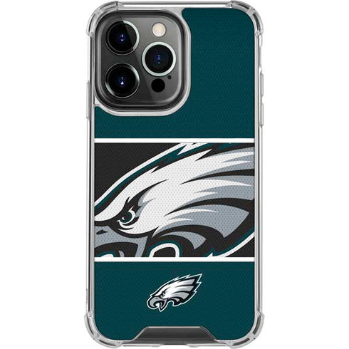 NFL Philadelphia Eagles Zone Block iPhone 16 Pro Clear Case