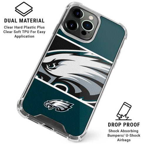 NFL Philadelphia Eagles Zone Block iPhone 16 Pro Clear Case