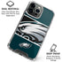 NFL Philadelphia Eagles Zone Block iPhone 16 Pro Clear Case