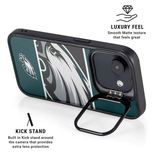NFL Philadelphia Eagles Zone Block iPhone 16e Kickstand Case
