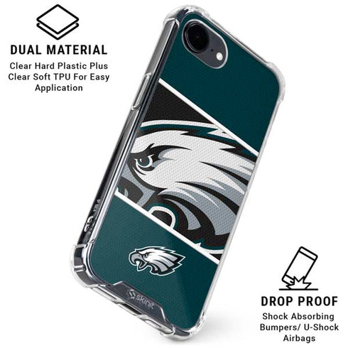 NFL Philadelphia Eagles Zone Block iPhone 16e Clear Case