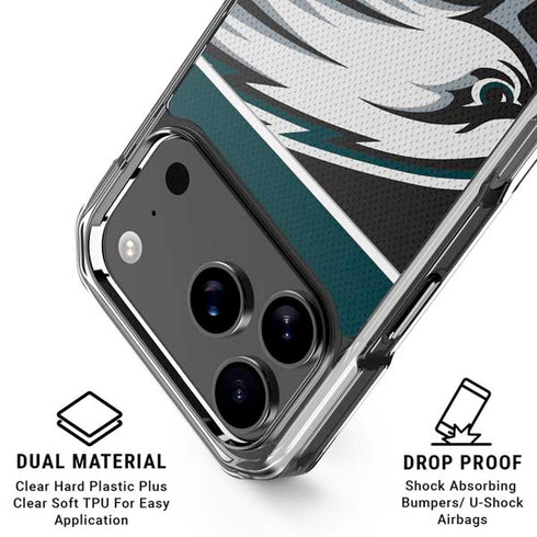 NFL Philadelphia Eagles Zone Block iPhone 18 Pro Clear Case