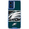 NFL Philadelphia Eagles Zone Block Moto G 5G (2024) Clear Case