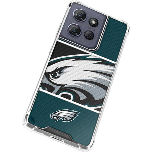 NFL Philadelphia Eagles Zone Block Moto G Play 5G (2025) Clear Case