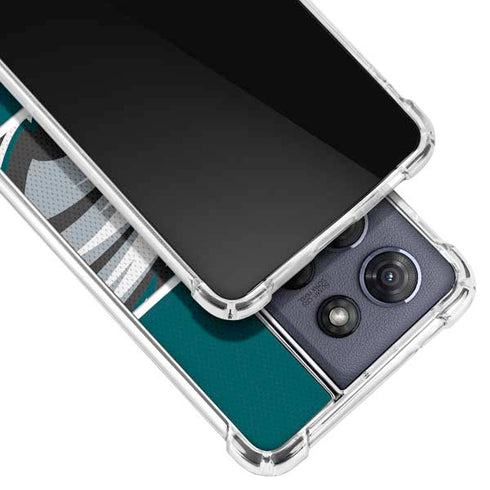 NFL Philadelphia Eagles Zone Block Moto G Play 5G (2025) Clear Case