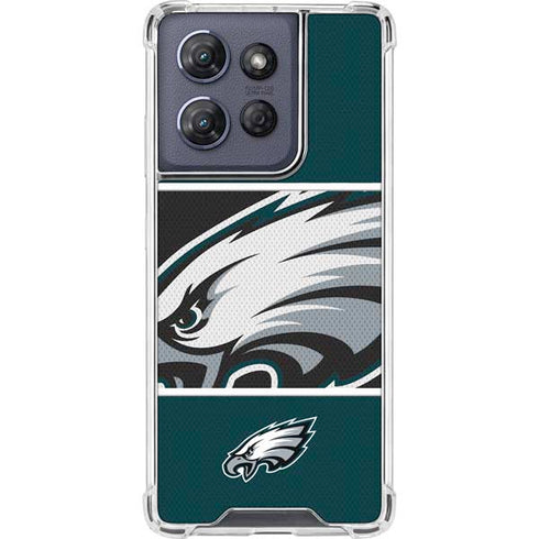 NFL Philadelphia Eagles Zone Block Moto G Power 5G (2025) Clear Case