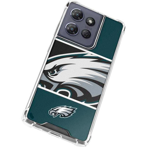 NFL Philadelphia Eagles Zone Block Moto G Stylus 5G (2025) Clear Case