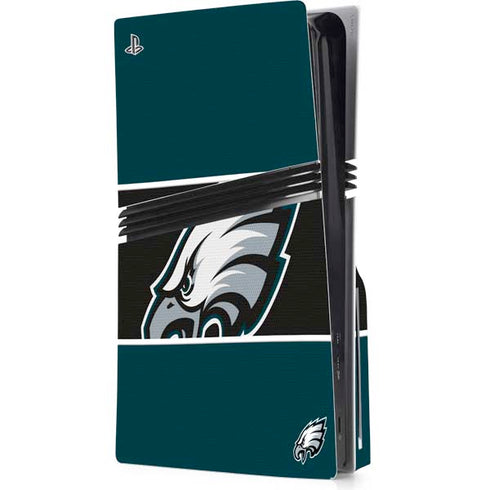 NFL Philadelphia Eagles Zone Block PS5 Pro Disk Console Skin