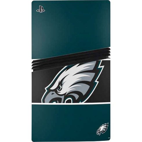NFL Philadelphia Eagles Zone Block PS5 Pro Disk Console Skin