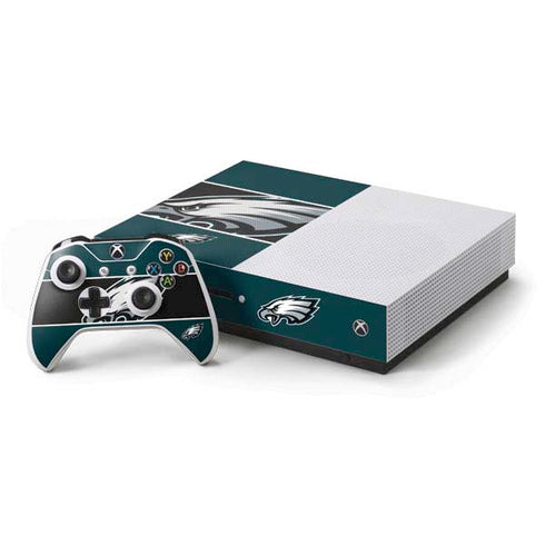 NFL Philadelphia Eagles Zone Block Xbox One S Console and Controller Bundle Skin