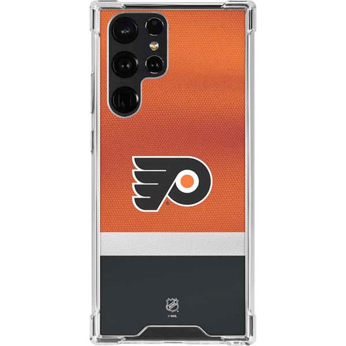 NHL Philadelphia Flyers Alternate Jersey Galaxy S23 Ultra Clear Case