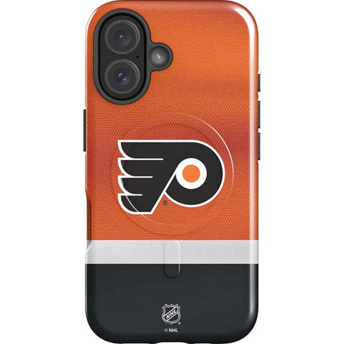 NHL Philadelphia Flyers Alternate Jersey iPhone 16 Plus Magsafe Impact Case