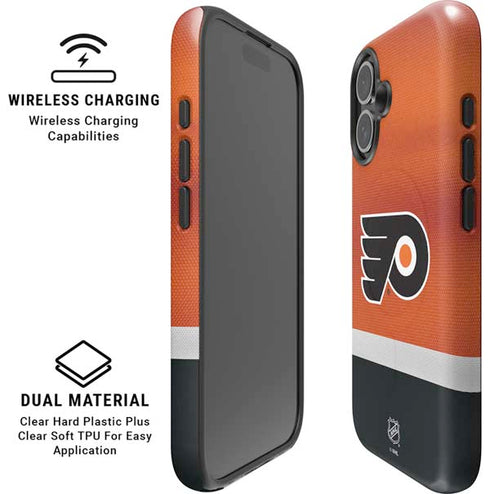NHL Philadelphia Flyers Alternate Jersey iPhone 16 Plus Magsafe Impact Case