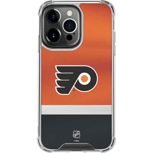 NHL Philadelphia Flyers Alternate Jersey iPhone 16 Pro Max Clear Case