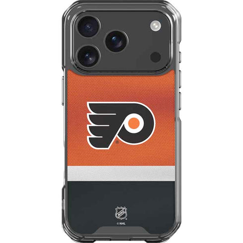 NHL Philadelphia Flyers Alternate Jersey iPhone 17 Pro Clear Case