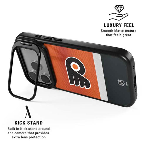 NHL Philadelphia Flyers Alternate Jersey iPhone 17 Pro Kickstand Case
