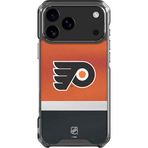 NHL Philadelphia Flyers Alternate Jersey iPhone 18 Pro Max Clear Case
