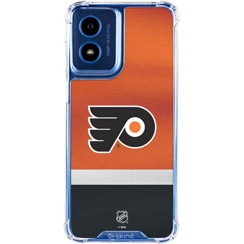 NHL Philadelphia Flyers Alternate Jersey Moto G 5G (2024) Clear Case