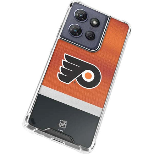 NHL Philadelphia Flyers Alternate Jersey Moto G Stylus 5G (2025) Clear Case