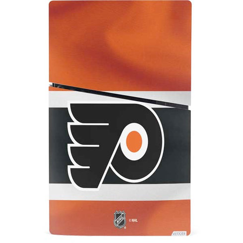 NHL Philadelphia Flyers Alternate Jersey PS5 Slim Digital Edition Console Skin