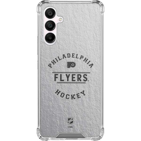 NHL Philadelphia Flyers Black Text Galaxy A16 5G Clear Case