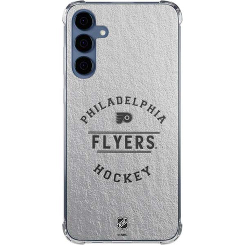 NHL Philadelphia Flyers Black Text Galaxy A35 5G Clear Case